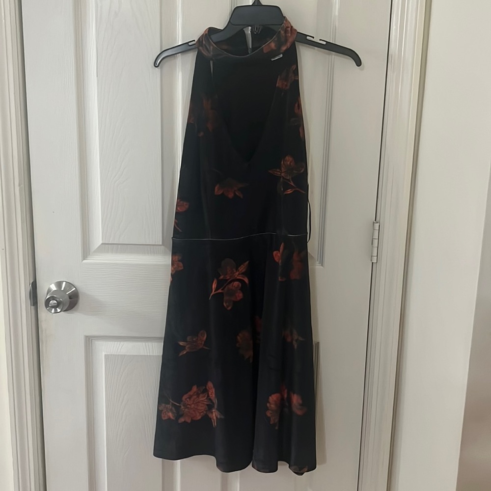 Velvet Halter Mini dress